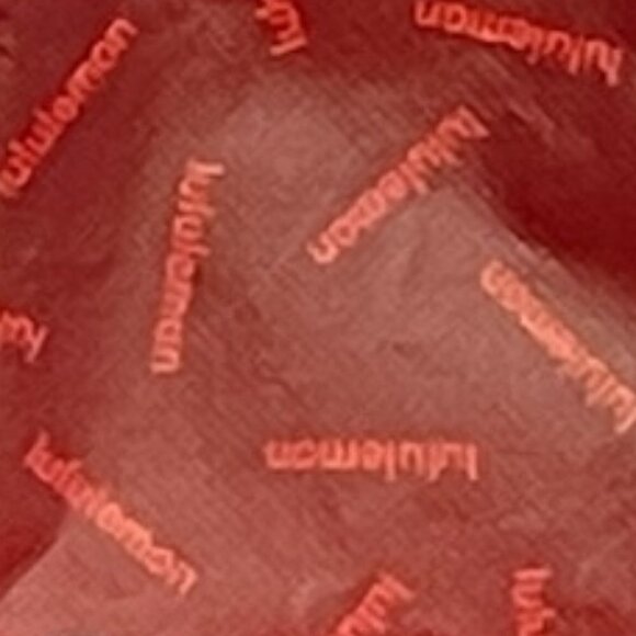 Lululemon Reusable Shopping Tote Bag with Snap Closure Maroon Color 16 x 14 - Picture 4 of 9